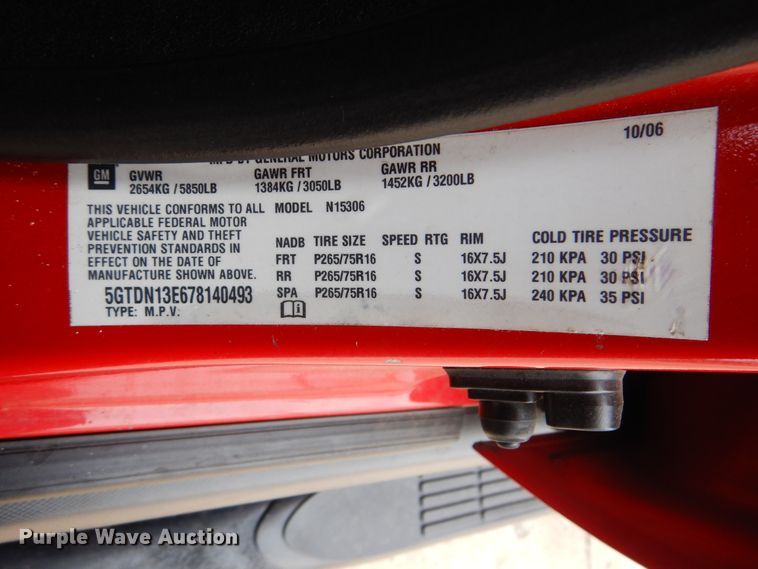 image for item GM9047 2007 Hummer H3  SUV