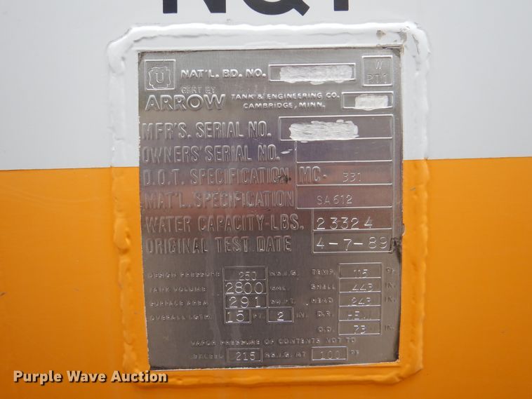 image for item GM9065 2005 Sterling Acterra  propane truck