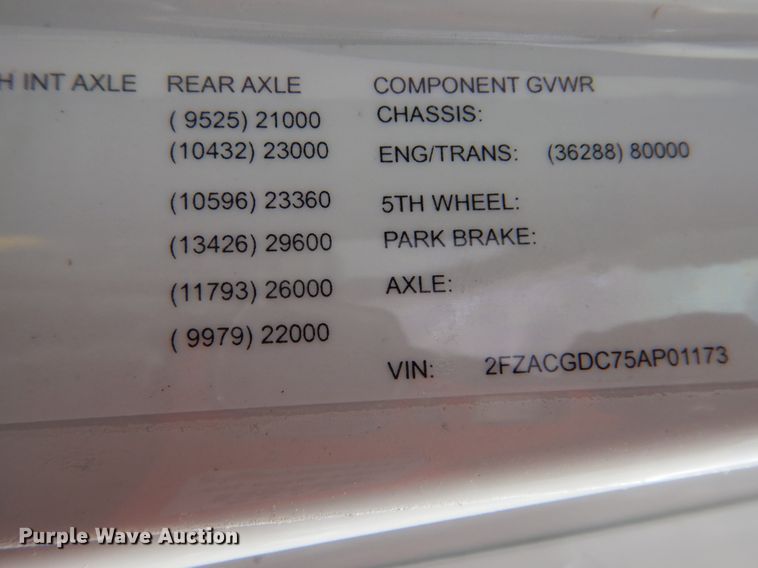 image for item GM9065 2005 Sterling Acterra  propane truck