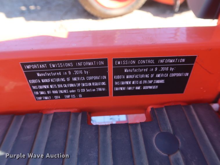 image for item GS9967 2016 Kubota Z122RKW ZTR lawn mower