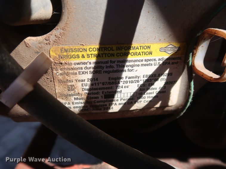 image for item GS9968 2014 Kubota Z125EBR ZTR lawn mower