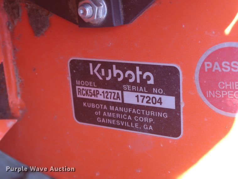 image for item GS9968 2014 Kubota Z125EBR ZTR lawn mower