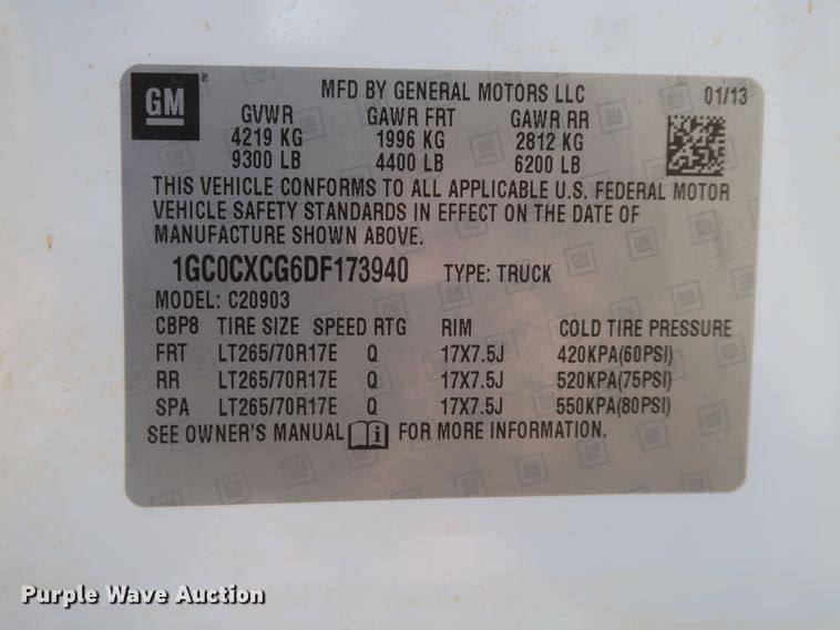 image for item GS9977 2013 Chevrolet Silverado 2500HD LT  pickup truck