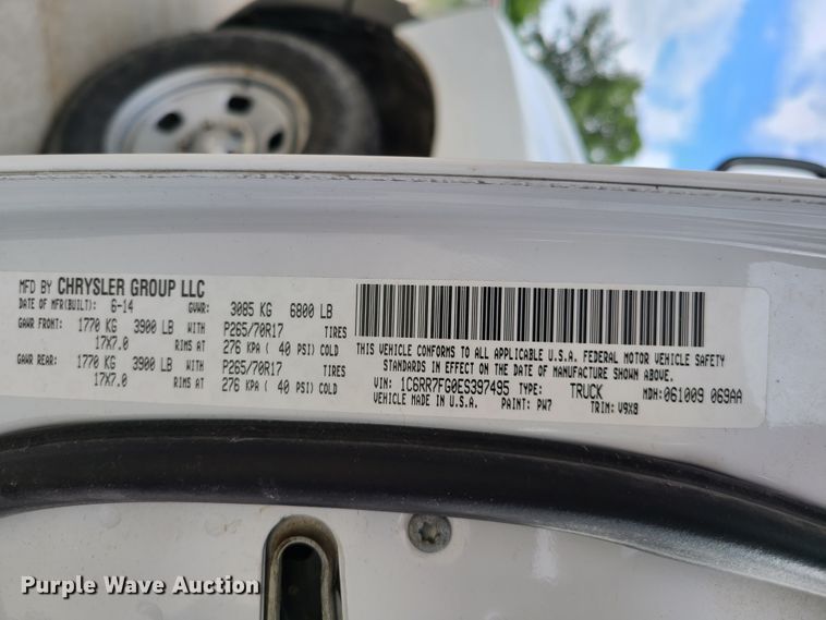 image for item GT9075 2014 Dodge Ram 1500  Quad Cab pickup truck