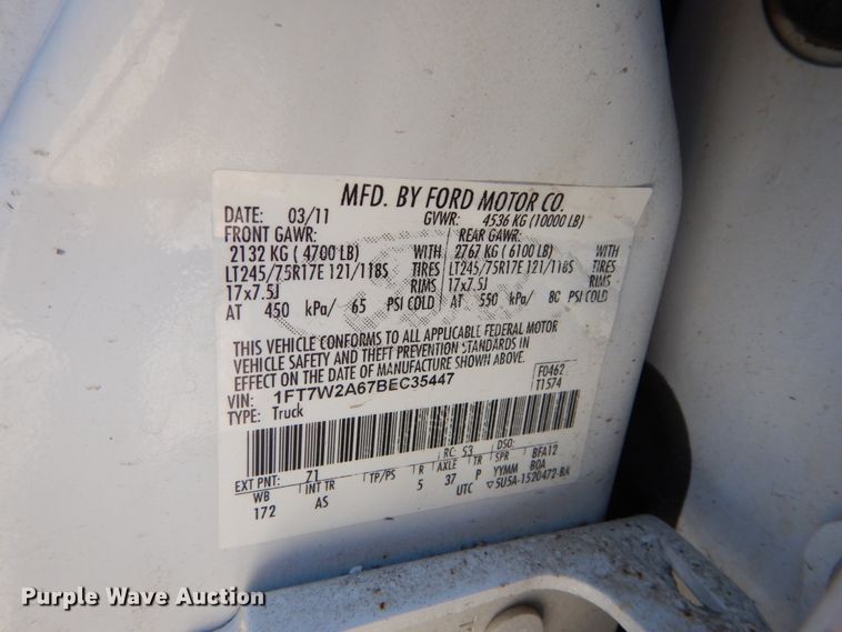 image for item GV9065 2011 Ford F250 Super Duty XL  Crew Cab pickup truck