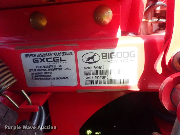 image for item GW9456 Big Dog 935643 ZTR lawn mower