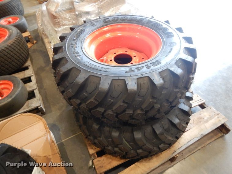 image for item HC9506 (2) Goodyear R14T 12-16.5NHS tires