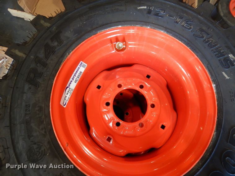 image for item HC9506 (2) Goodyear R14T 12-16.5NHS tires