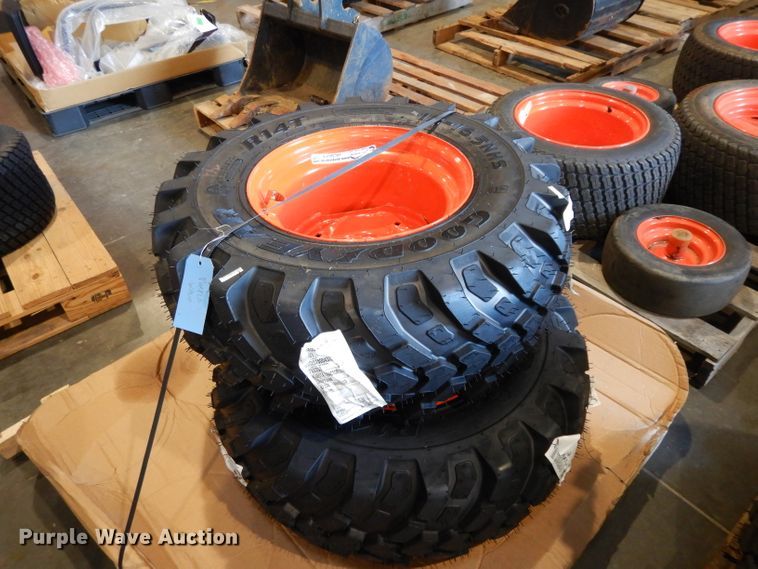 image for item HC9513 (2) Goodyear R14T 12-16.5NHS tires