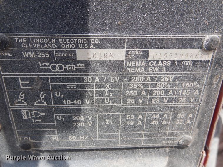 image for item HM9570 (2) Lincoln welders