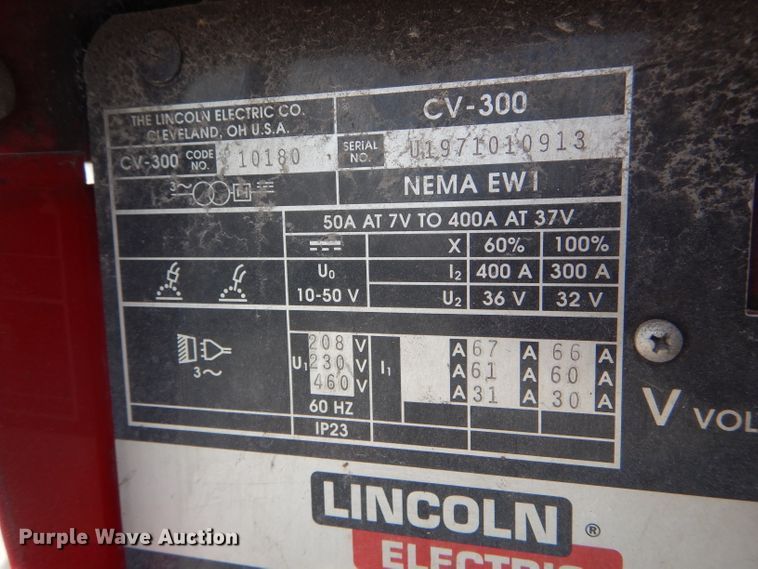 image for item HM9571 Lincoln CV-300 welder