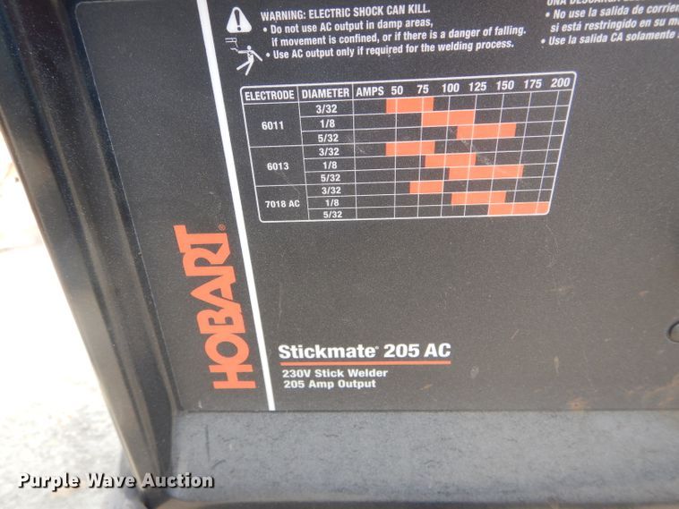image for item HM9572 Hobart Stickmate 205 AC welder