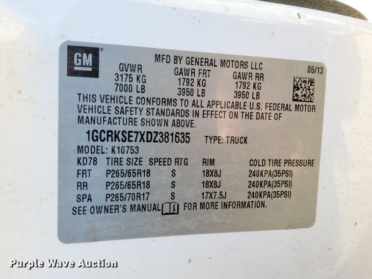 image for item HM9617 2013 Chevrolet Silverado 1500LT  Ext. Cab pickup truck