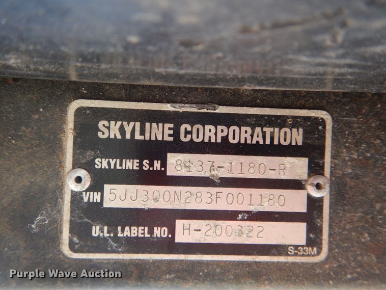 image for item HM9631 2003 Skyline Century  camper