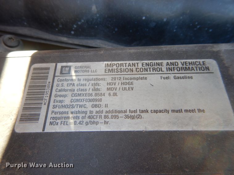 image for item HS9645 2012 Chevrolet Silverado 3500HD  utility bed pickup truck