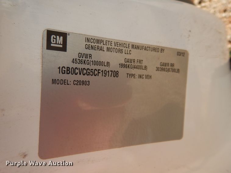 image for item HS9645 2012 Chevrolet Silverado 3500HD  utility bed pickup truck