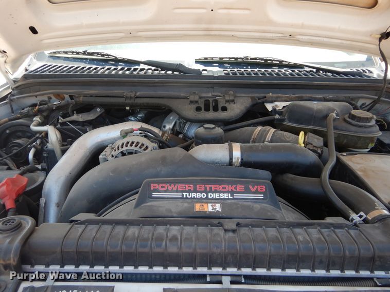 image for item HS9691 2005 Ford F350 Super Duty  Crew Cab flatbed pickup truck