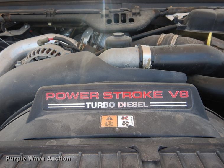 image for item HS9691 2005 Ford F350 Super Duty  Crew Cab flatbed pickup truck