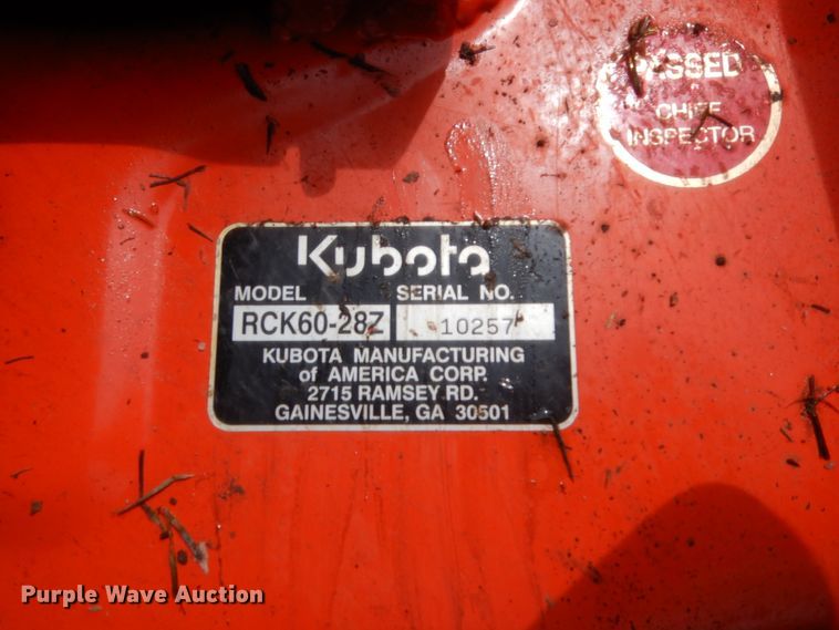image for item HS9723 Kubota ZD28 ZTR lawn mower
