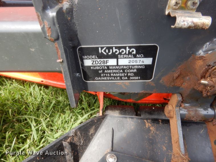 image for item HS9723 Kubota ZD28 ZTR lawn mower