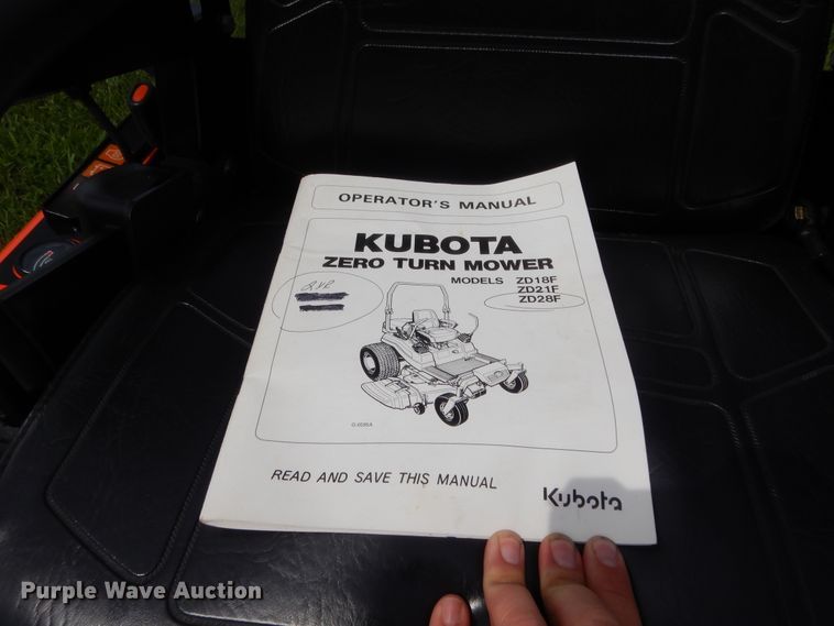 image for item HS9723 Kubota ZD28 ZTR lawn mower