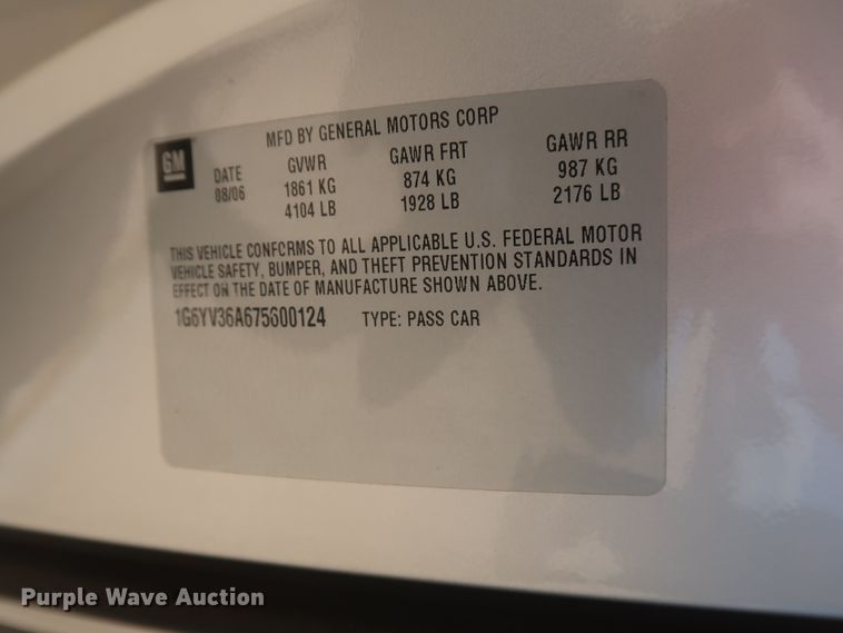 image for item HT9544 2007 Cadillac XLR