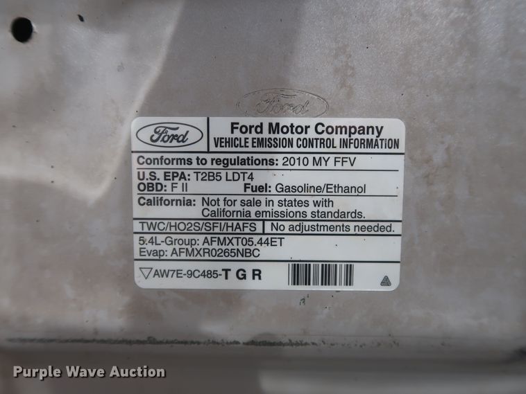 image for item HT9554 2010 Ford F150 XLT  SuperCrew pickup truck