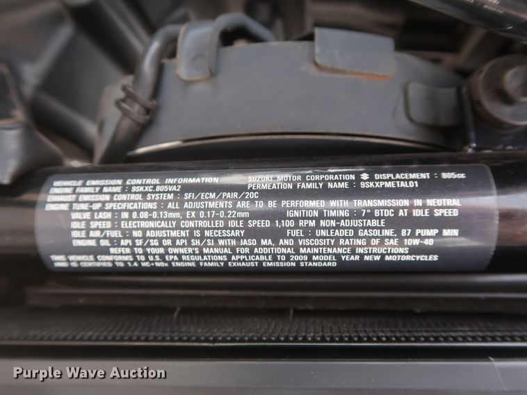 image for item HT9555 2009 Suzuki VZ800Z Boulevard M50 motorcycle