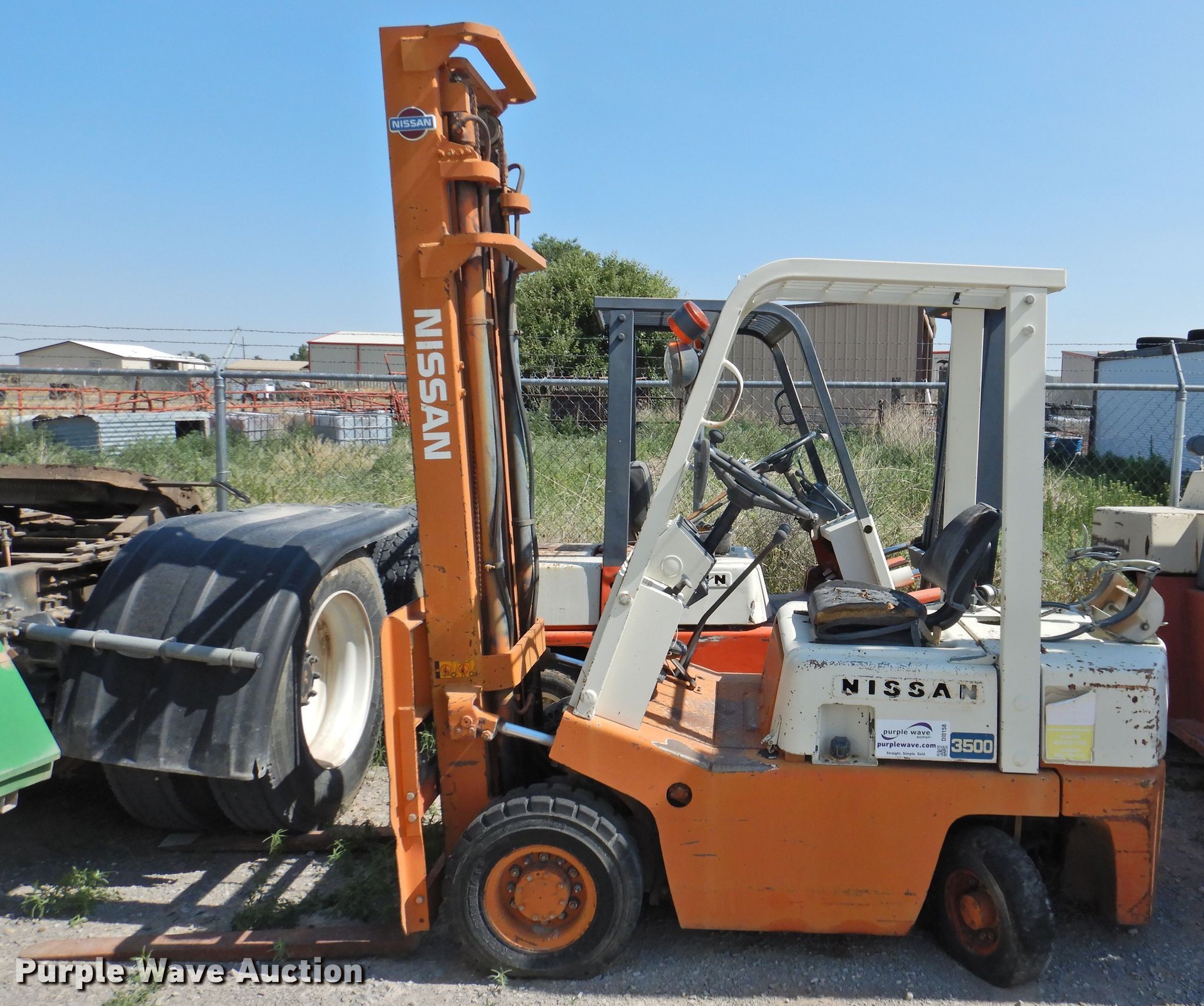 Nissan NF01 forklift in Amarillo , TX Item DI0158 sold Purple Wave