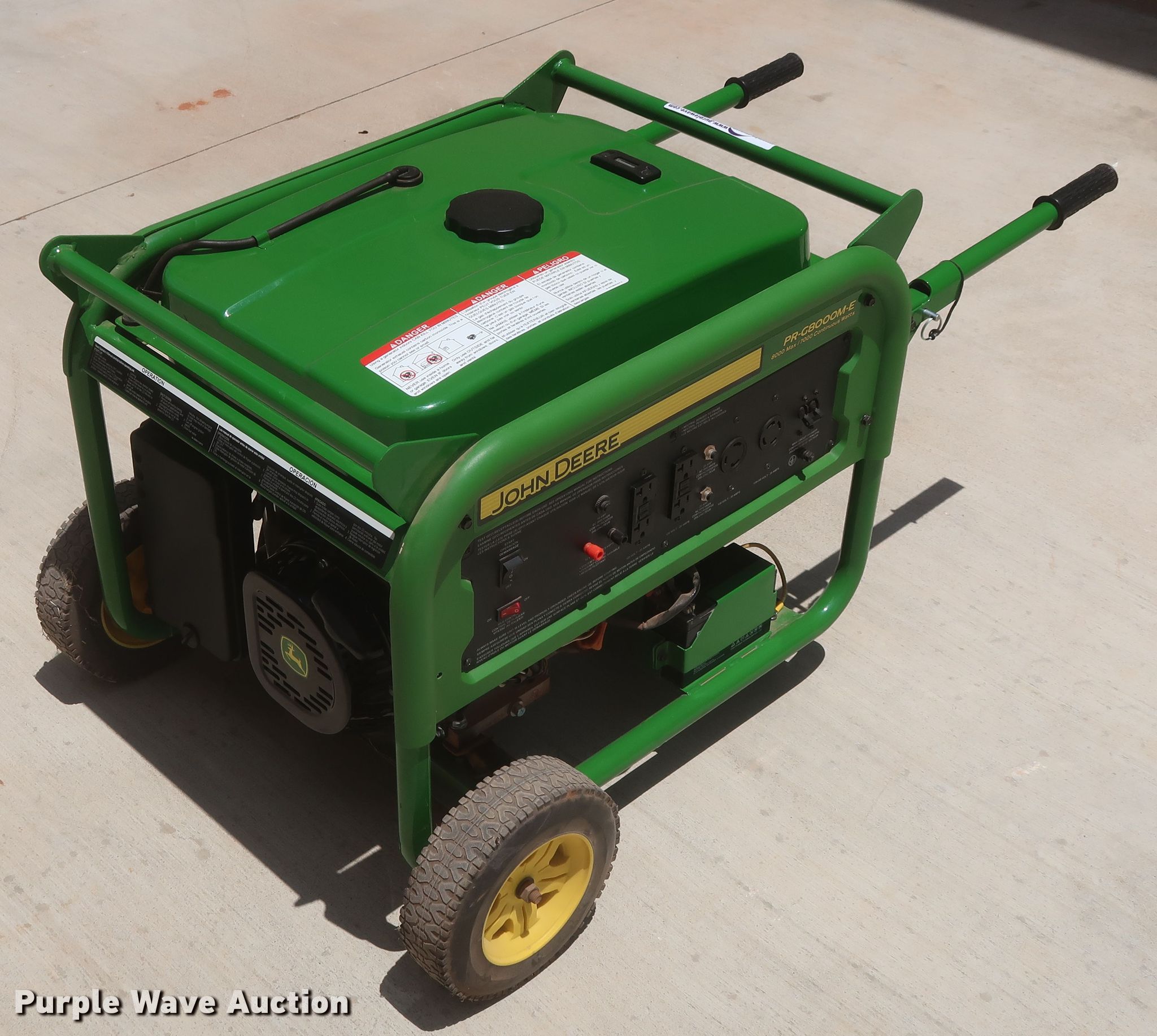 2015 John Deere PRG8000ME generator set in Kingfisher, OK Item GS9979 sold Purple Wave
