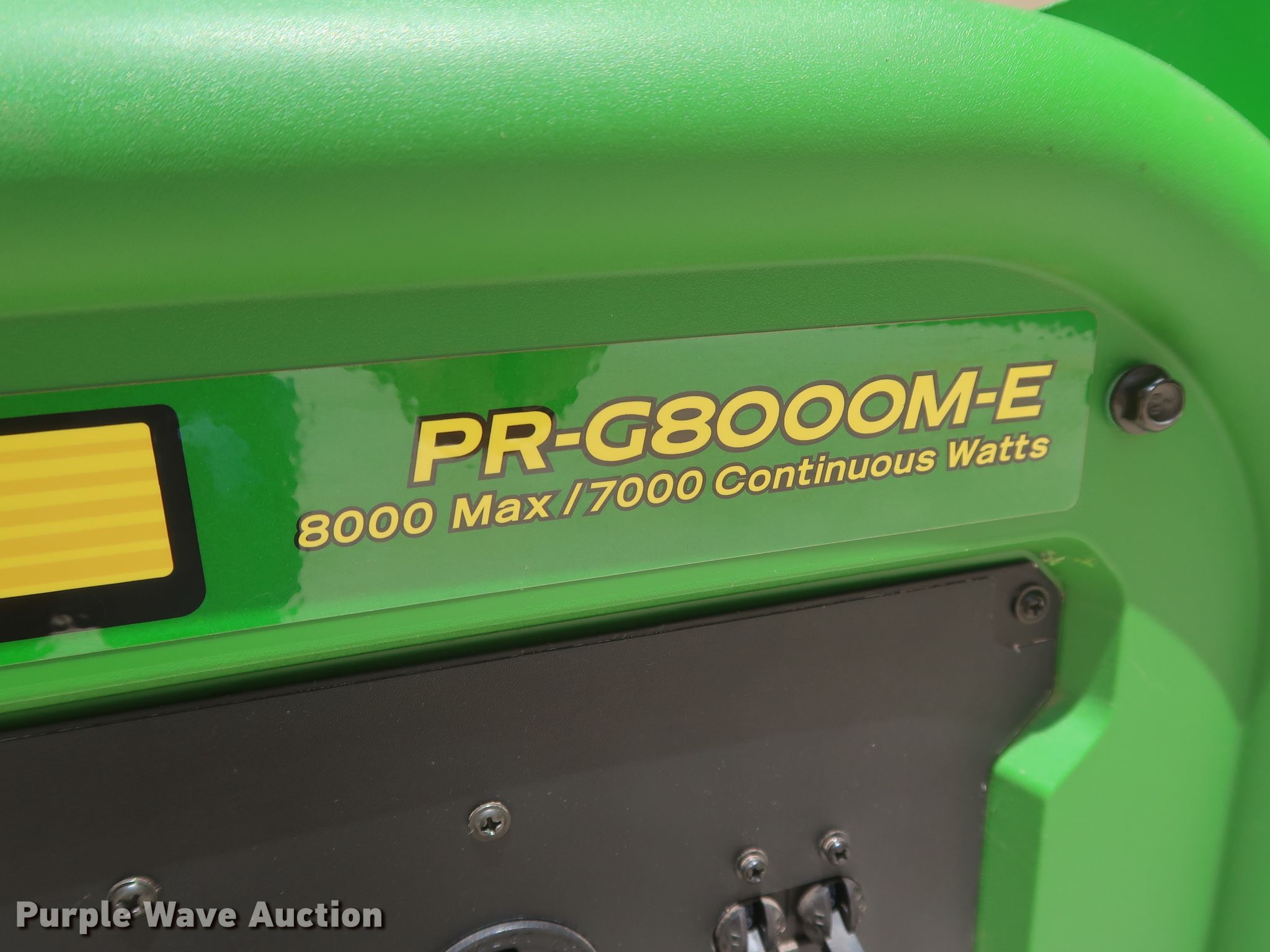 2015 John Deere PRG8000ME generator set in Kingfisher, OK Item GS9979 sold Purple Wave