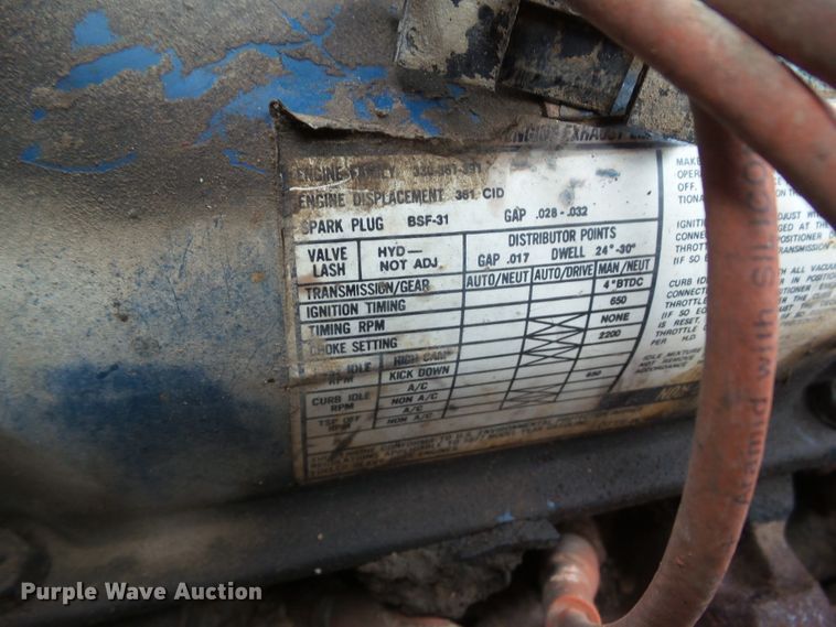 image for item DF0837 1977 Ford F700  dump truck