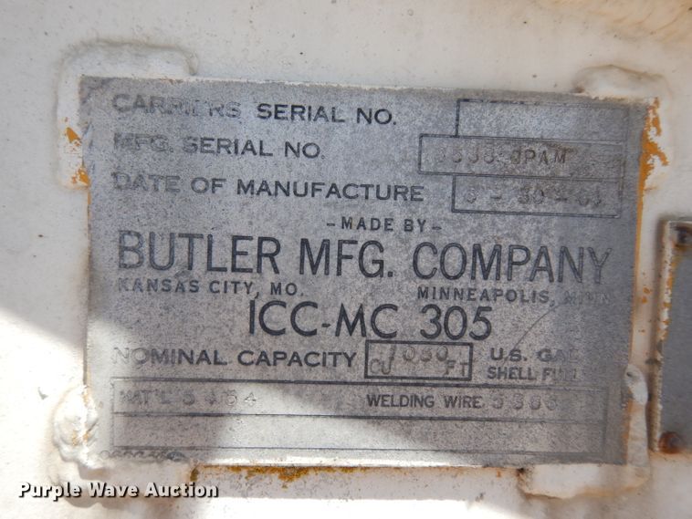 image for item DF4131 1964 Butler tank trailer