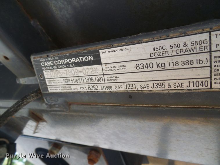 image for item DG1936 1996 Case 550G  dozer