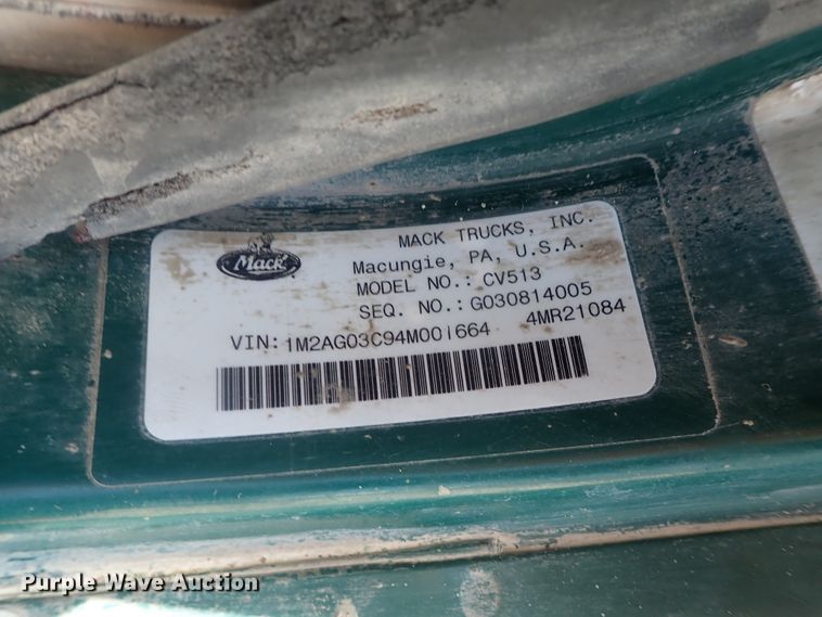 image for item DG2259 2004 Mack CV513  ready mix truck