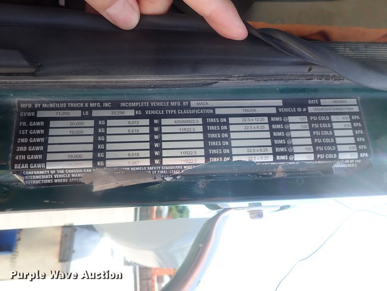 image for item DG2259 2004 Mack CV513  ready mix truck