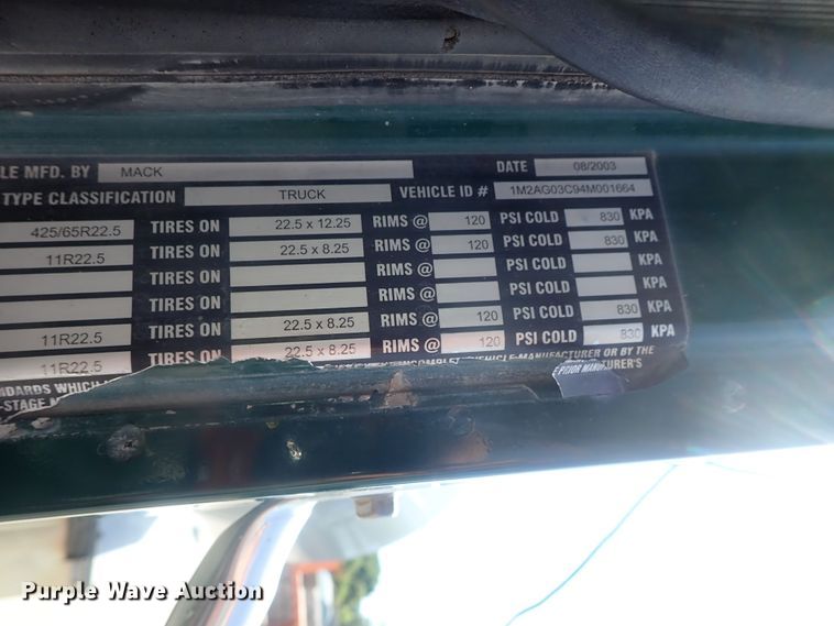 image for item DG2259 2004 Mack CV513  ready mix truck