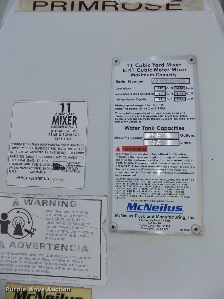 image for item DG2615 2005 Kenworth W900  ready mix or pump truck