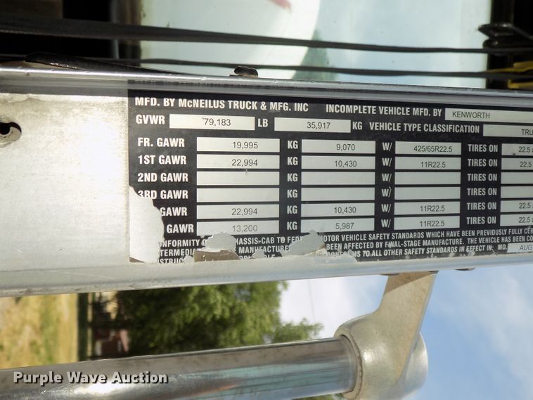 image for item DG2615 2005 Kenworth W900  ready mix or pump truck