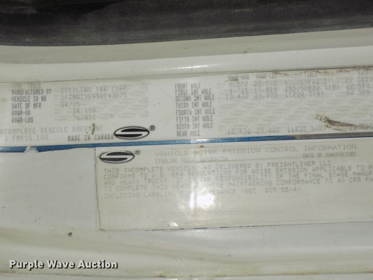 image for item DG2617 2005 Sterling L-Line  ready mix truck