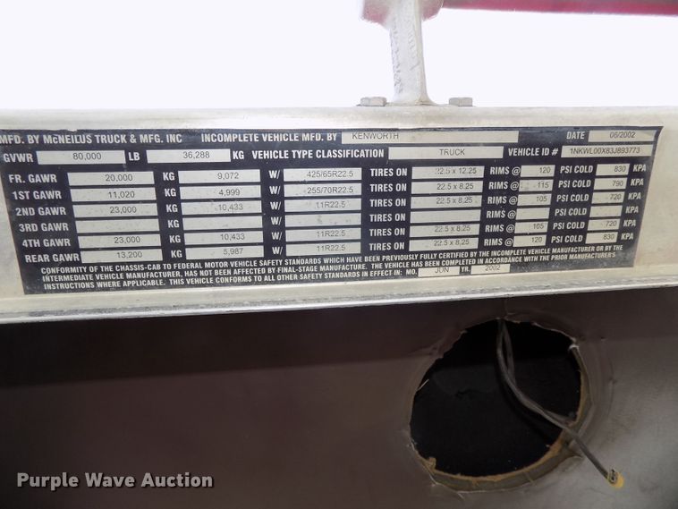 image for item DG2619 2003 Kenworth W900  ready mix truck