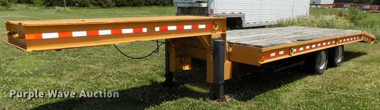 image for item DG2628 1967 Wisconsin tilt deck equipment trailer