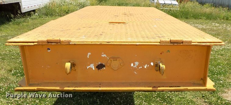 image for item DG2628 1967 Wisconsin tilt deck equipment trailer