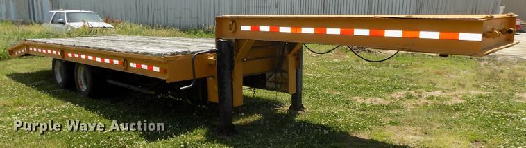image for item DG2628 1967 Wisconsin tilt deck equipment trailer