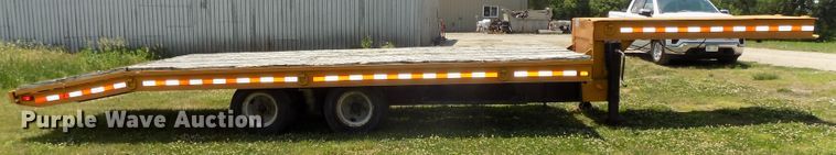 image for item DG2628 1967 Wisconsin tilt deck equipment trailer