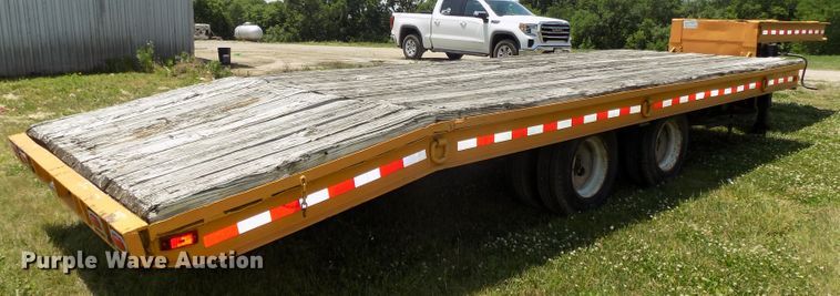 image for item DG2628 1967 Wisconsin tilt deck equipment trailer