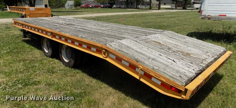 image for item DG2628 1967 Wisconsin tilt deck equipment trailer