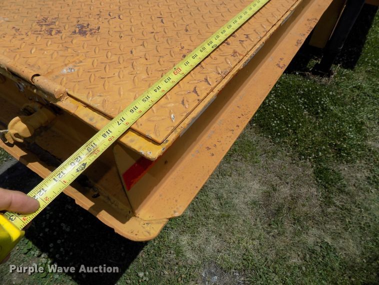 image for item DG2628 1967 Wisconsin tilt deck equipment trailer