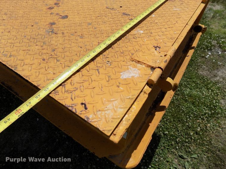 image for item DG2628 1967 Wisconsin tilt deck equipment trailer