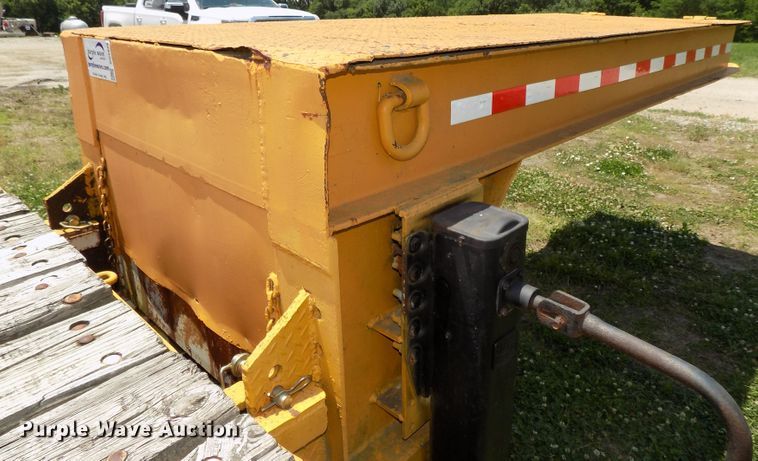 image for item DG2628 1967 Wisconsin tilt deck equipment trailer